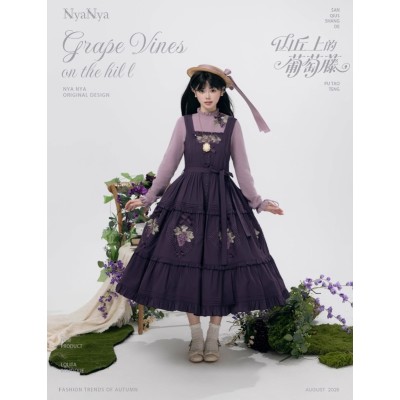 NyaNya Strawberry Flowers On The Hill 5.0 JSK and One Piece(Reservation/10 Colours/Full Payment Without Shipping)